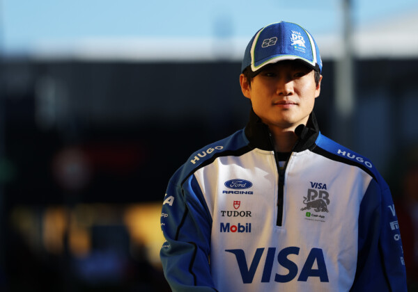 スペインGPで14位惨敗の角田裕毅に厳しい評価。次戦出場可否はハジャーのテストで決定（写真・Getty Images / Red Bull Content Pool)