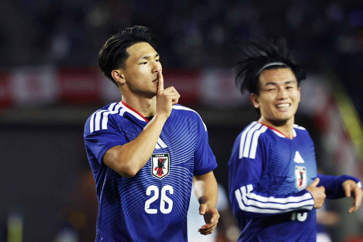 Ｗ杯でその発言が物議を醸した塩貝が代表初ゴール（ 写真：なかしまだいすけ/アフロ）
