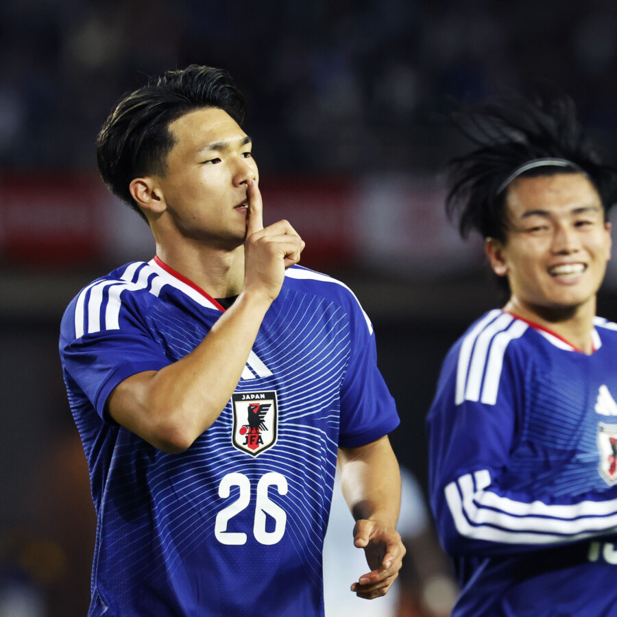 Ｗ杯でその発言が物議を醸した塩貝が代表初ゴール（ 写真：なかしまだいすけ/アフロ）