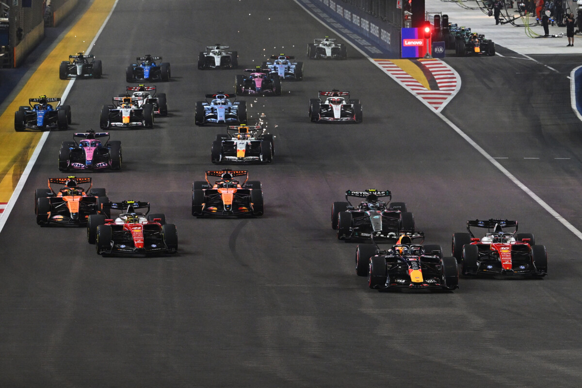 フェルスタッペンが優勝したシンガポールGPでフェラーリで“内紛騒動”が起きた（Getty Images / Red Bull Content Pool）