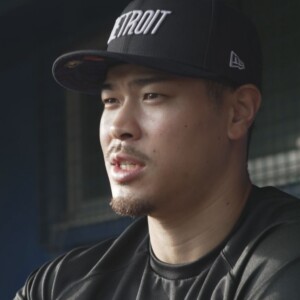 これがデトロイト・タイガースファンを“狂喜”させた佐藤輝明が自主トレで被っていた同チームのキャップだ（カンテレ野球【オリックス&阪神応援アカウント】より）