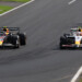レッドブルの角田裕毅（左）がレーシングブルズのリアム・ローソン（右）と接触して順位を下げることになった（写真・Getty Images / Red Bull Content Pool)