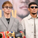 井上尚弥とアフマダリエフが公式会見でツーショット（写真・山口裕朗）